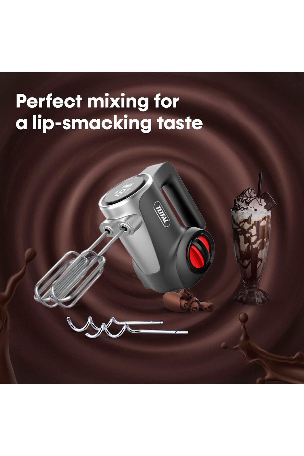 TOTAL-Cordless Hand Mixer 7 Speed 16V 6