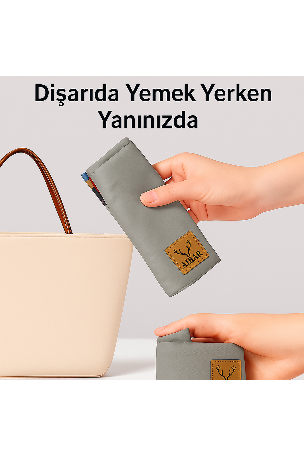 AİBAR Taşınabilir Güvenli Mama Sandalyesi - (TAŞIMA KESELİ) fotoğrafı 2 (önizleme)