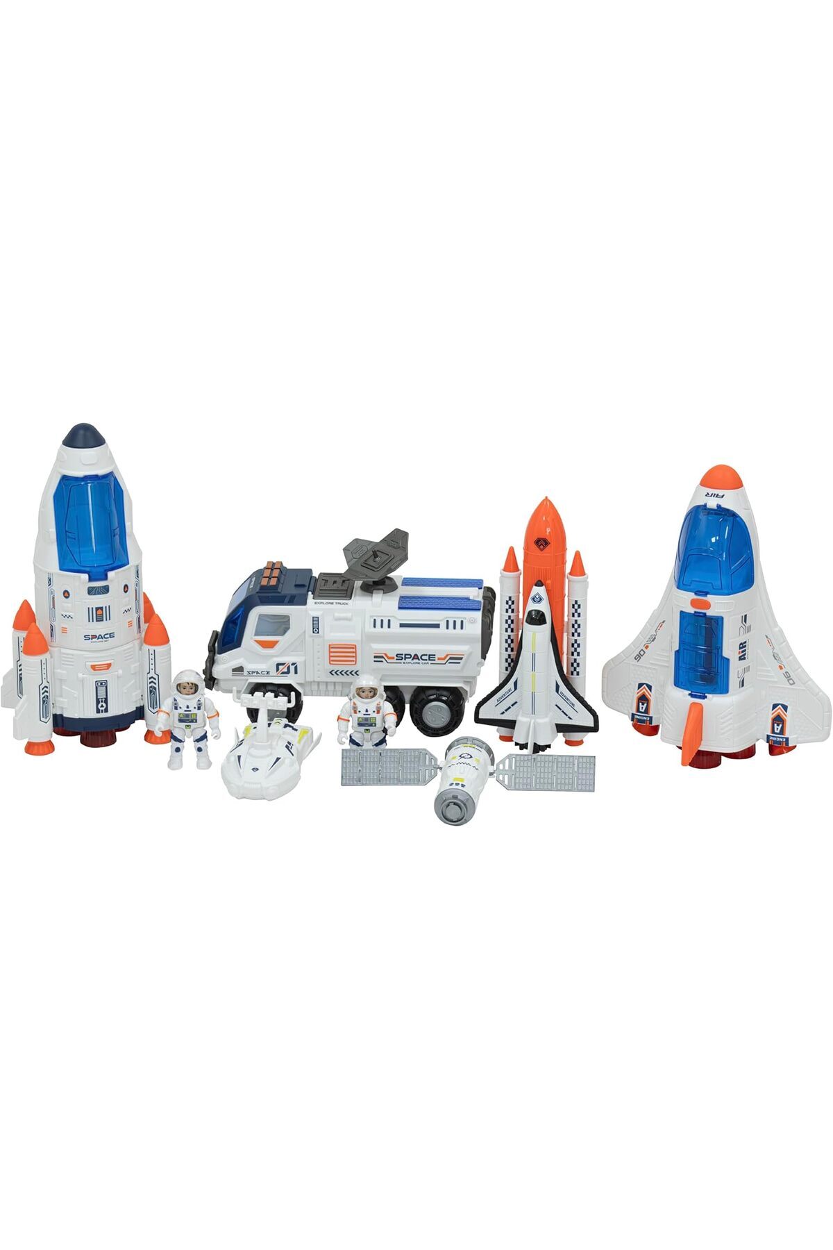 مجموعه فضایی نهایی سفینه‌ی موشکی - کیت ماجراجویی با فیگورهای فضانورد، موشک، شاتل