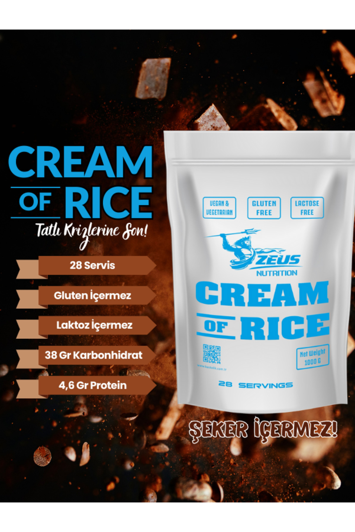 ZEUSNUTRITION Zeus Nutrition Cream of Rice Pirinç Kreması 1000 Gr ...