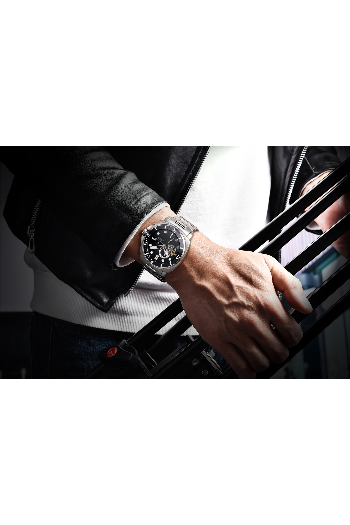 Pagani design-Pd-1736 Men's 200m Waterproof Automatic Mechanical Watch Sapphire Crystal Ceramic Bezel Luminous Watch 5