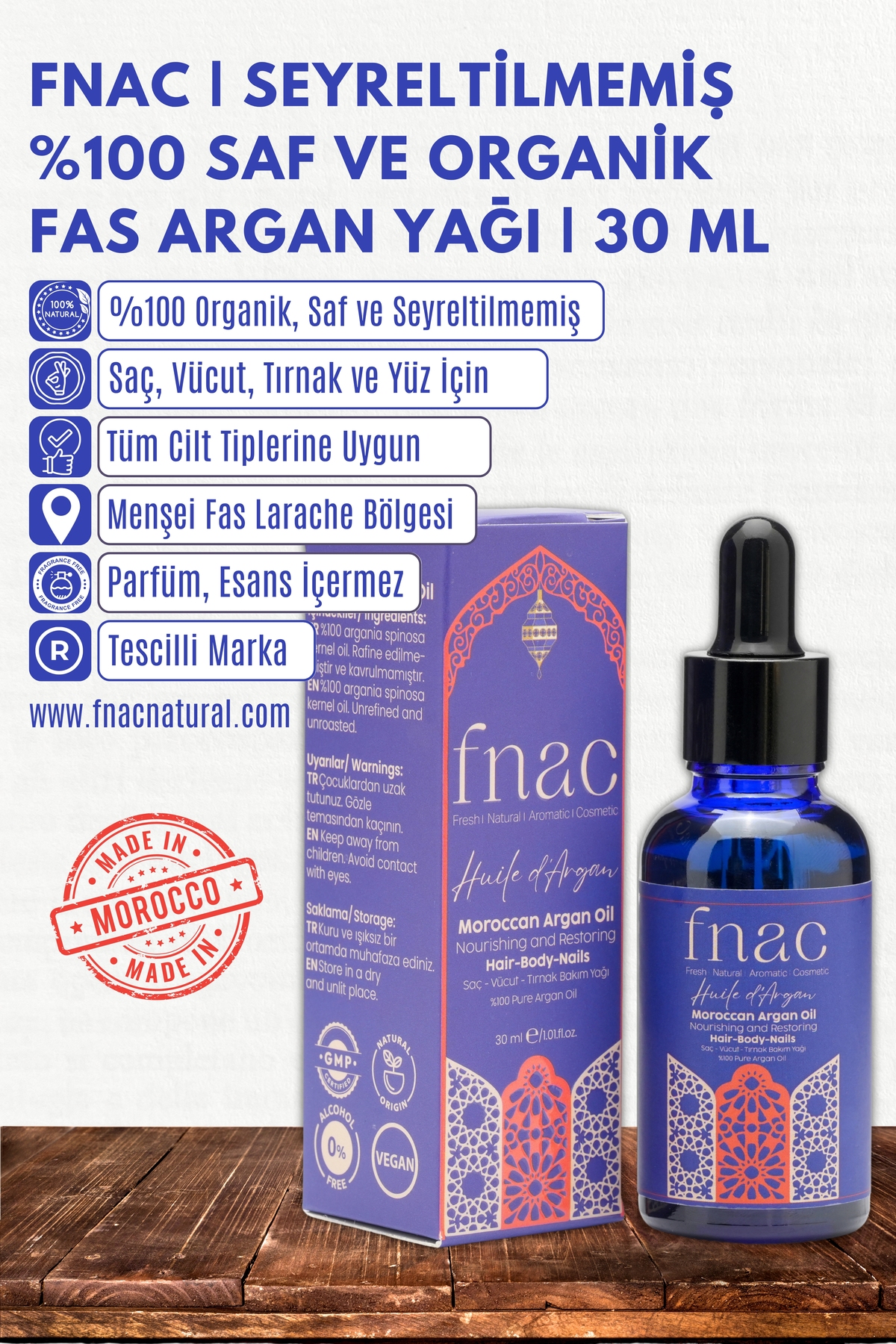| Saf Ve Doğal %100 Fas Argan Yağı | Saç & Cilt & Tırnak Bakım Yağı| Cam Damlalık&sprey Başlık — fncarg01 — تصویر 2 از 6