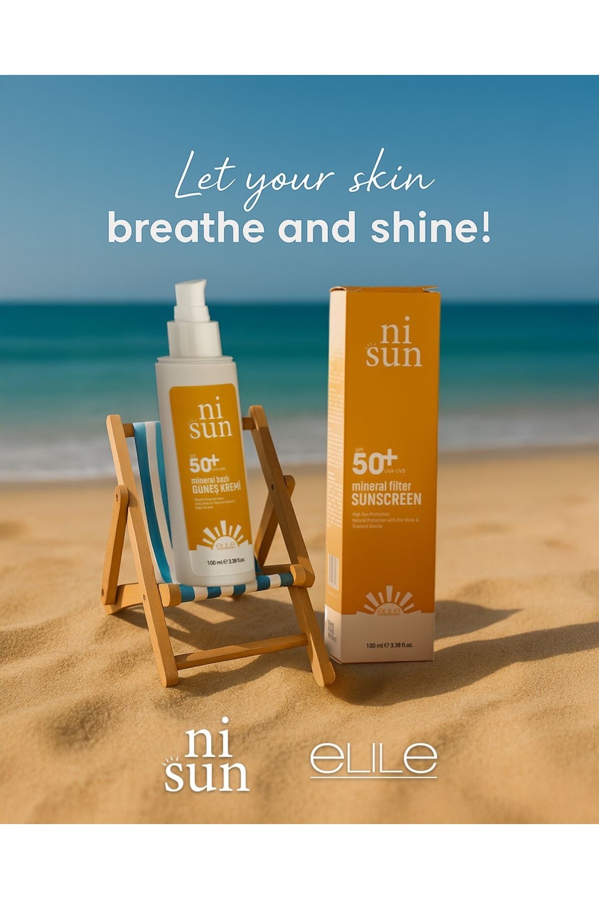 Elile-Nisun Mineral Sunscreen / Spf 50 / Uva & Uvb // 100 ml 4