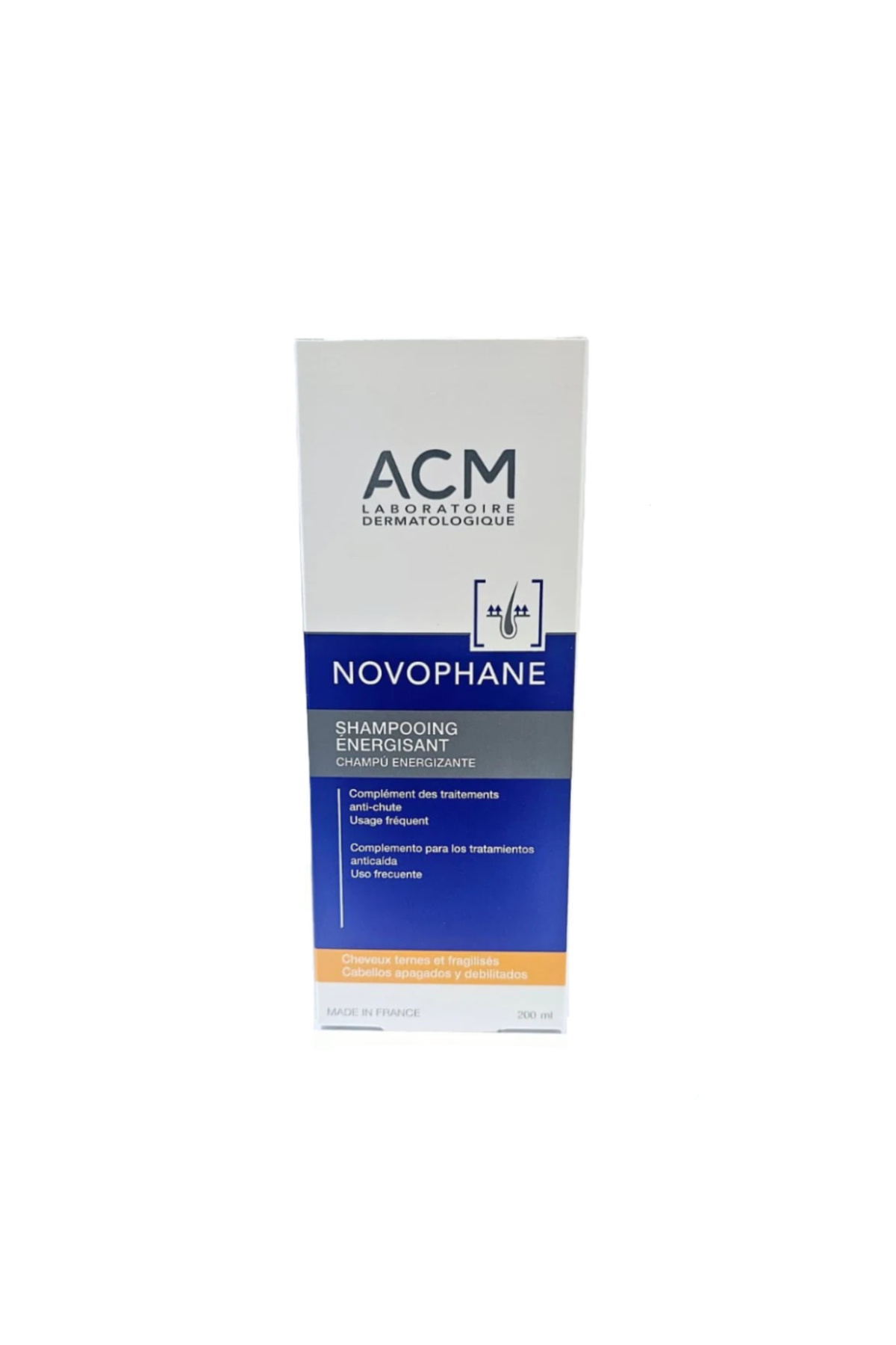 ACM-Novophane Shampooing Energisant, 200 ML, Strengthens Hair and Reduces Hair Loss 1