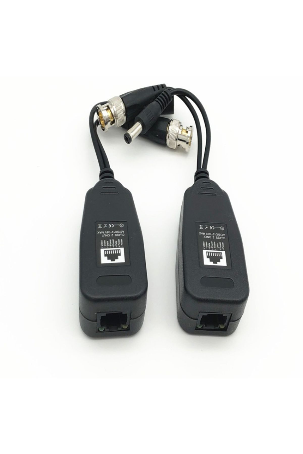 Choice-1 pair 1 Pairs CCTV Coax BNC Video Power Balun Transceiver to CAT5e 6 RJ45 Connector HJ55 5