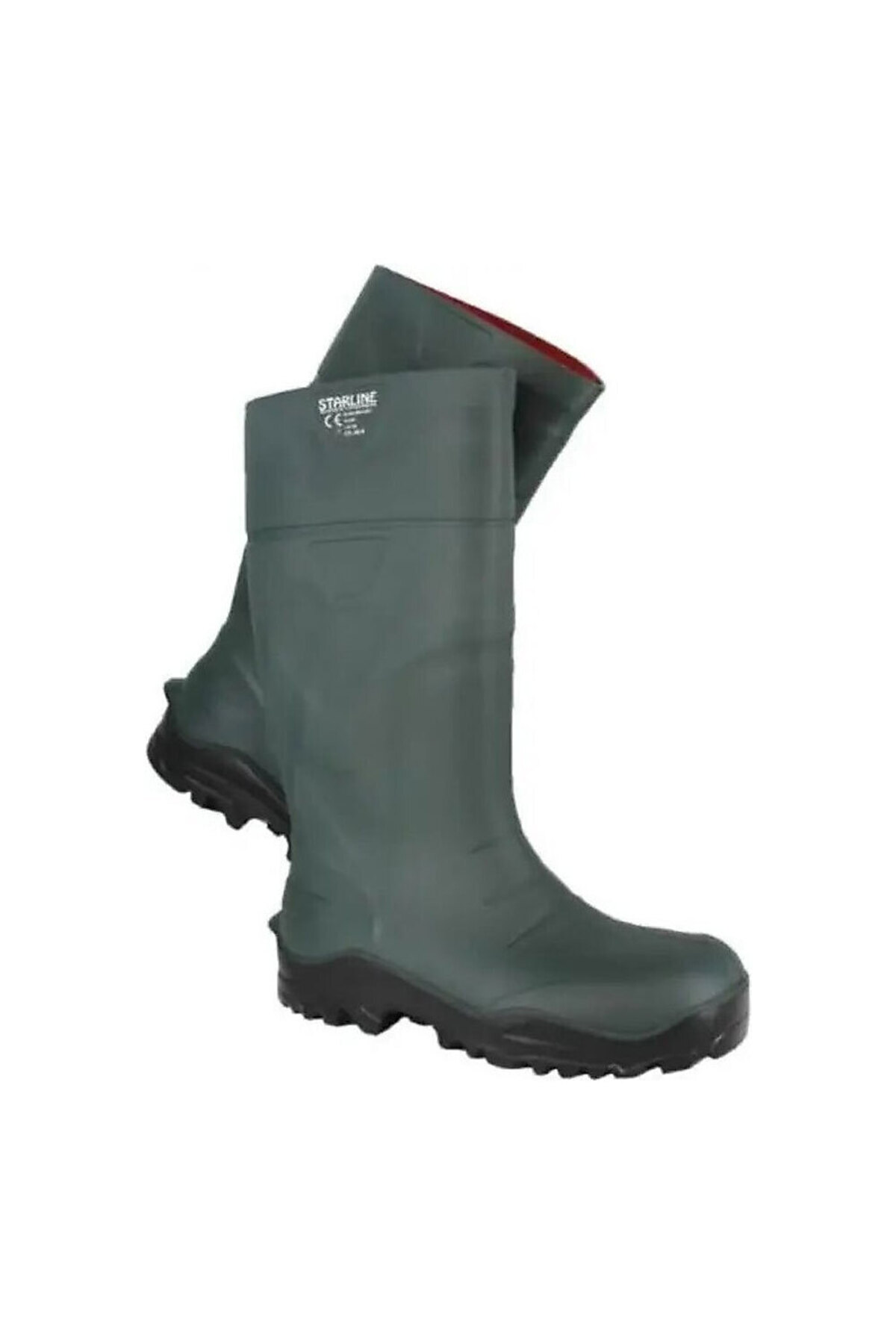 Starline Poliüretan Çelik Burunlu Çelik Ara Tabanlı S5 Yeşil Çizme