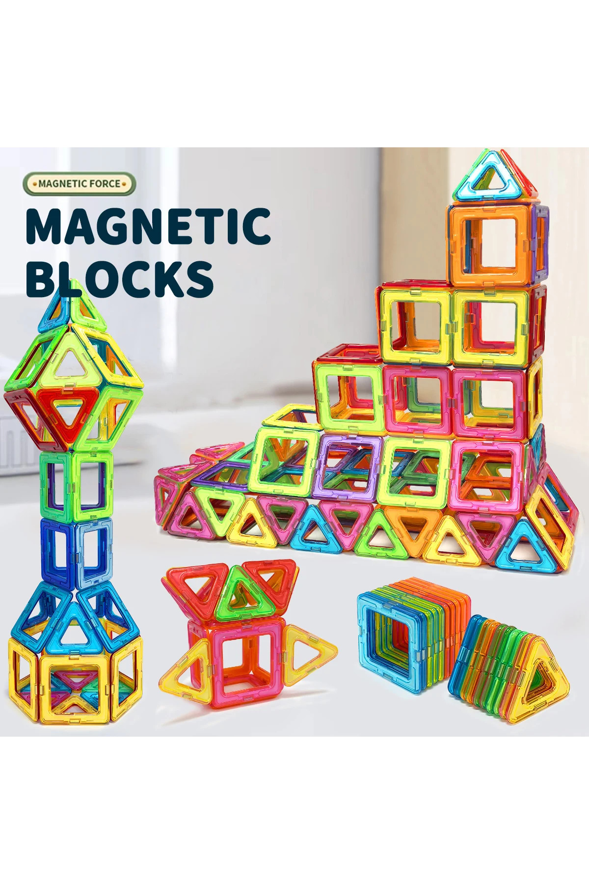 Choice-Big Size 100pcs Big Size Magnetic Building Blocks - 3d Stem Educational Constructor Set Toys For Lea 4