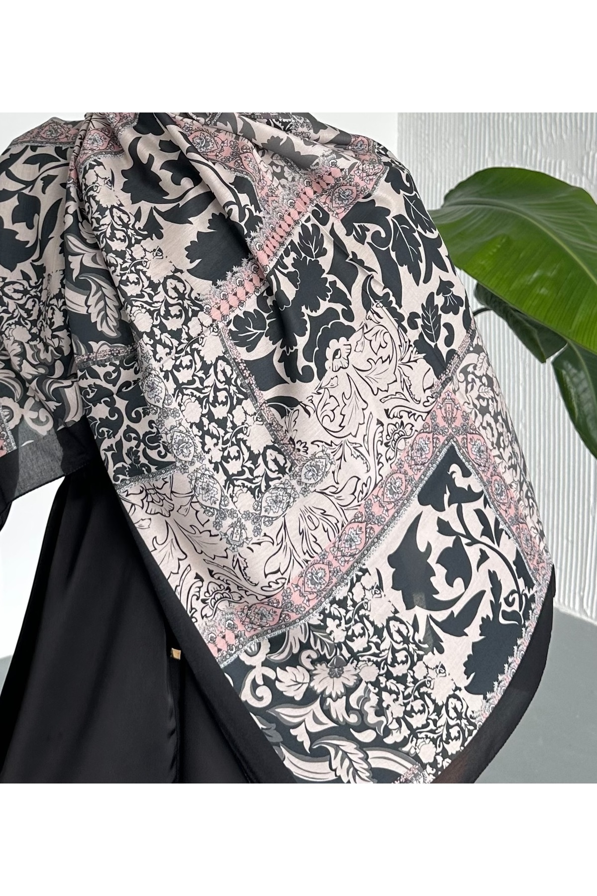 Stella Eşarp-Patch Ethnic Patterned Colorful Soft Cotton Shawl 6