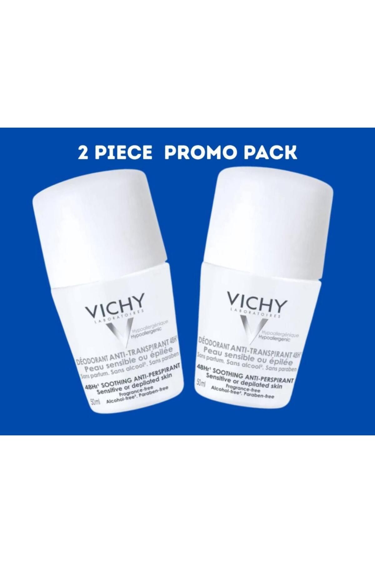 Vichy-✨ Vichy Roll-On Sensitive Anti-Transpirant 48H – Triple Pack (3 x 50ml) 2