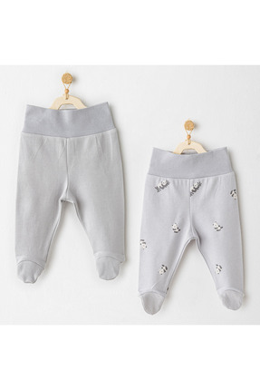 Andy Wawa BEBEK PATİKLİ PANTOLON 2 PCS FOOTED PANTS KEEP SMILING