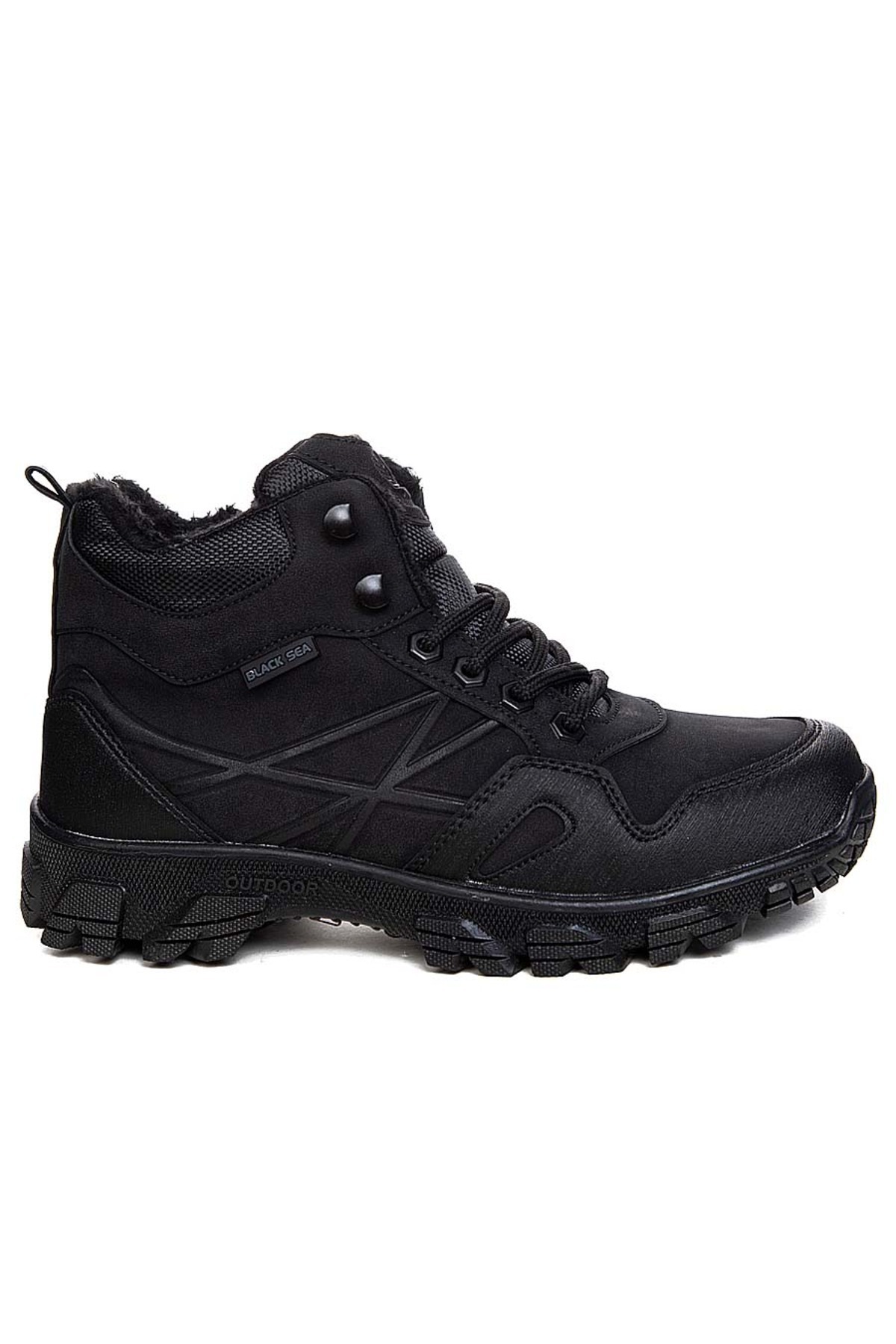 BlackSea-Zippered Men Women Kids Trekking Orthopedic Threaded Sole Winter Boots Shoes 1