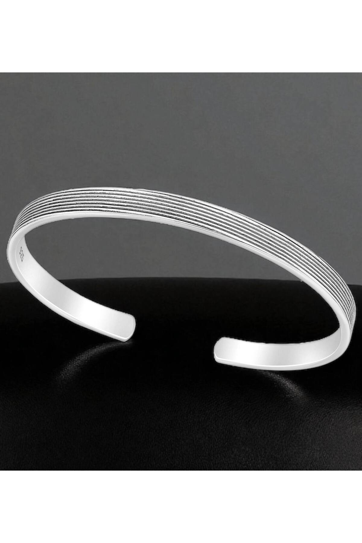 OEM-Bratara din argint 925 pentru barbati, fara inchidere, Silver Love, marime S/M 3