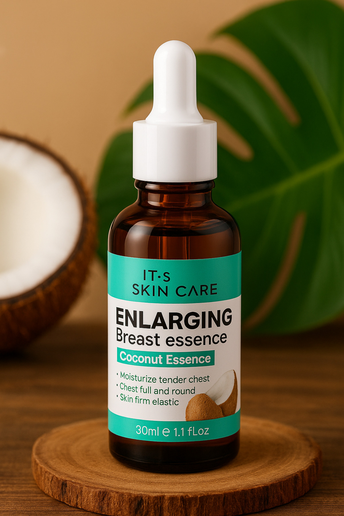 سرم مراقبت از سینه Coconut Essence - برای ظاهری پرتر، سفت‌تر و نرم‌تر - jnh56bhn — تصویر 6 از 8