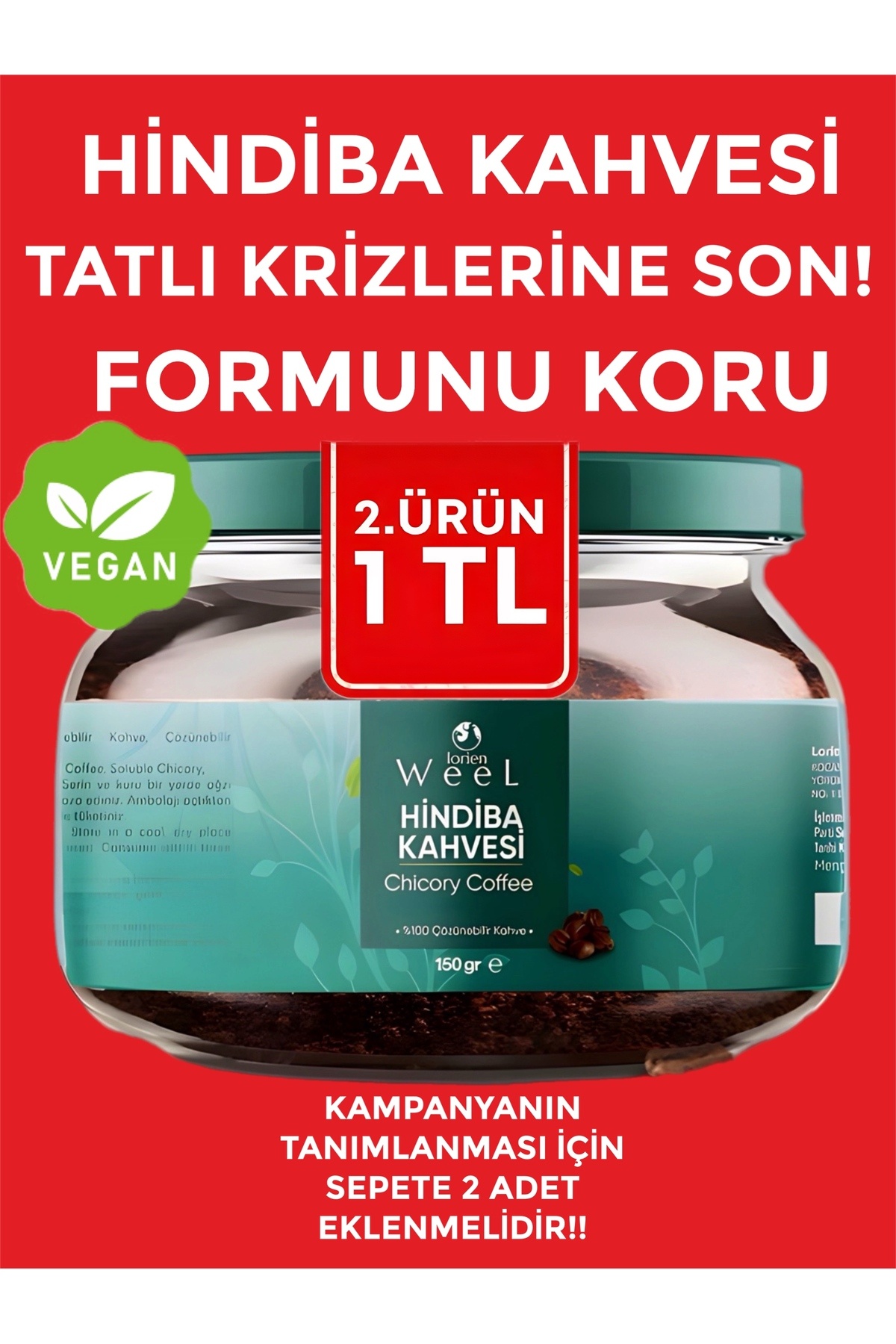 Lorien Weel Kore Chicory Granül Kahve Form Kahvesi Glutensiz Kafeinsiz Hindiba p-288620006