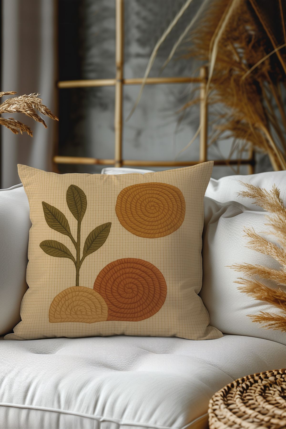 Belle Benoit-Set of 2 Embroidery Patterned, Double-Sided Printed, Decorative Throw Pillow Case – Bohemian Style, Zippered 3
