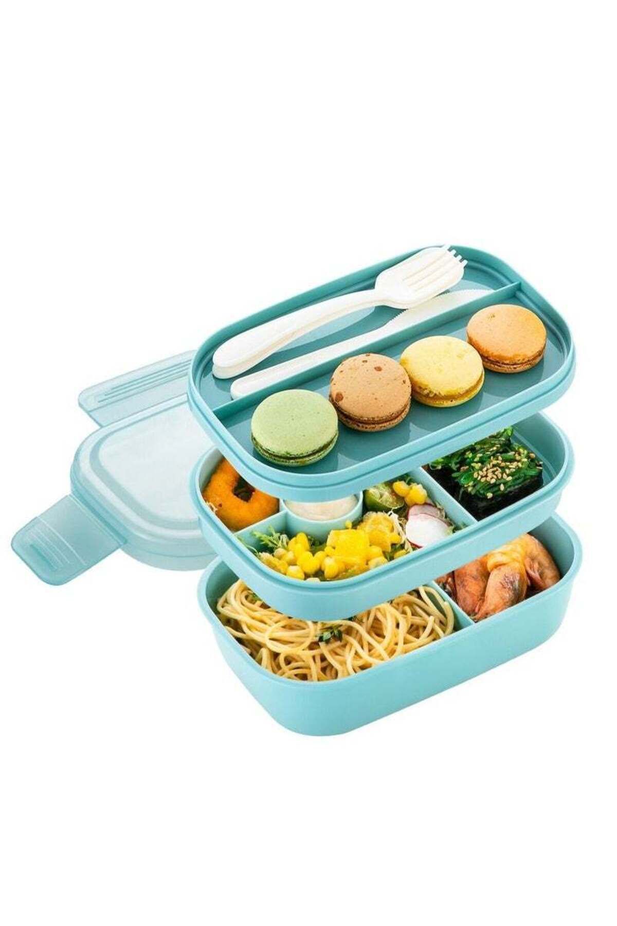 COOYA-Bento Box Lunch Box, Stackable , Leak-Proof , for Dining Out, 1900ml Work, Picnic 4