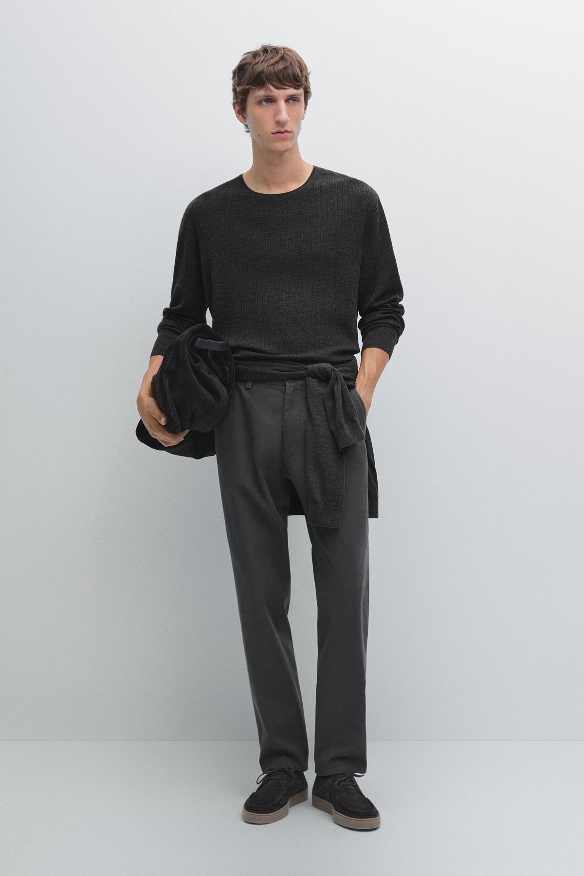 ماسیمو دوتی شلوار بافت‌دار اسلیم فیت