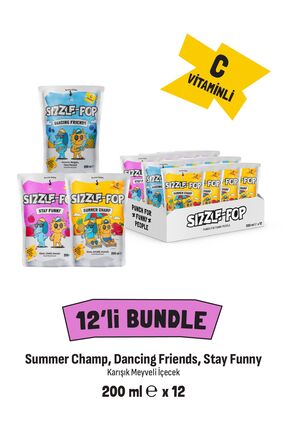 SIZZLE-POP Efsane 3’lü Summer Champ, Dancing Friends, Stay Funny x 3 Tat, 12 ...