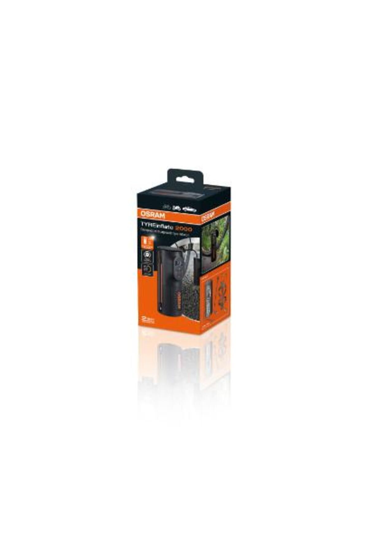 Osram-Car compressor TYREinflate 2000 OTIR2000, 3.7 V, 5200 mAh, 8.3 bar, 180 W, digital display 2