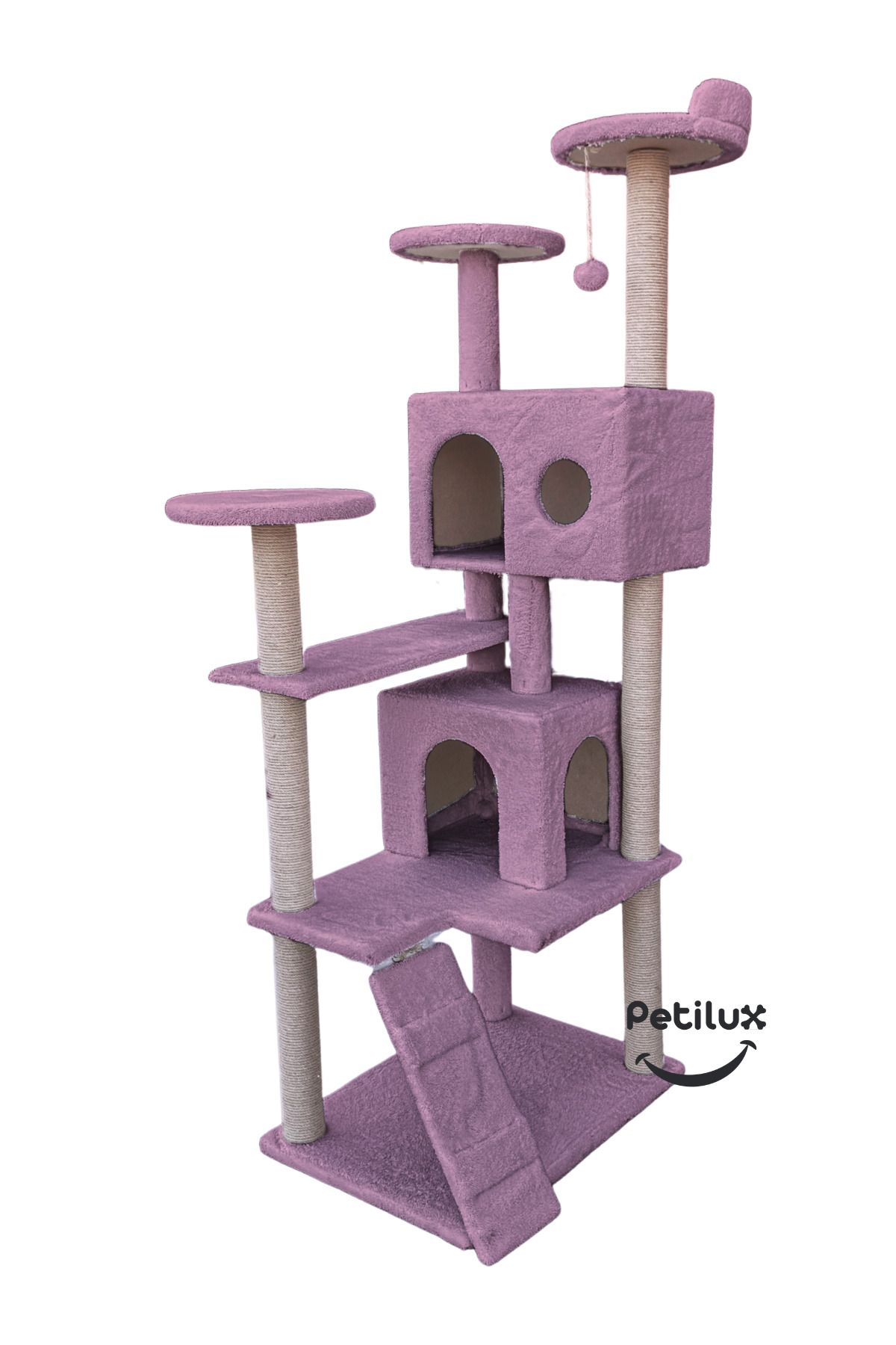 Petilux-Multi-Storey Cat House and Scratching Tower Cat Play and Rest Area with Jute Drawstring Scratching Area 2