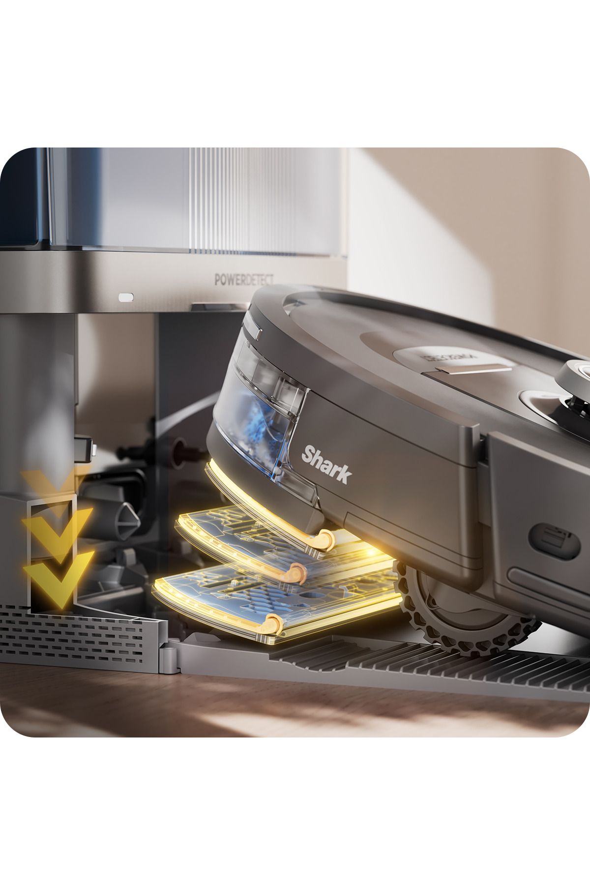 Shark-Aspirator robot PowerDetect NeverTouch RV2800YEEU, sonic mopping 6