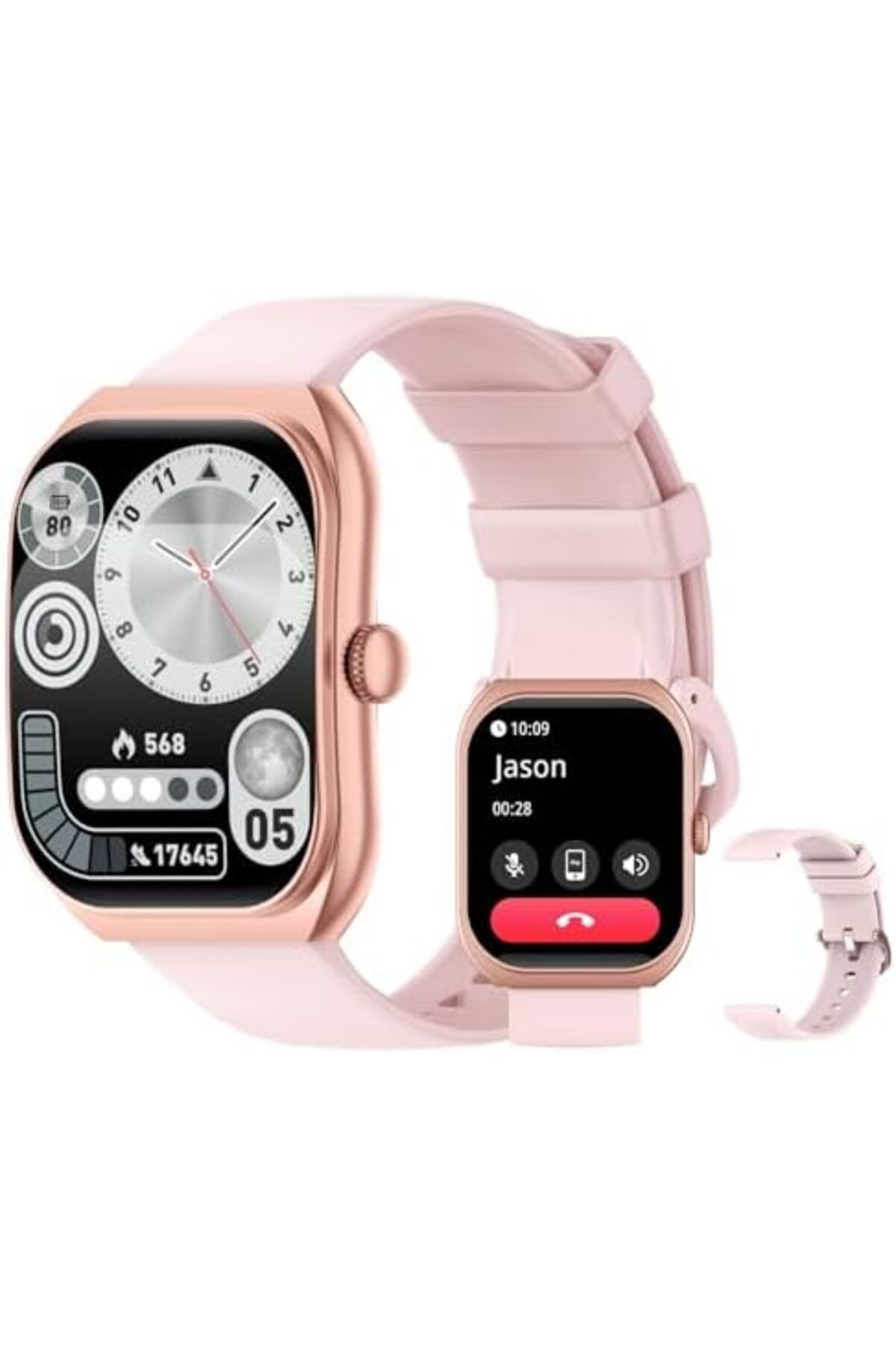 PEJE-Smart Watches For Men, 2.01 Curved Display, Bluetooth Calls, 1ATM Waterproof, Monitors Spo2/Hea 2