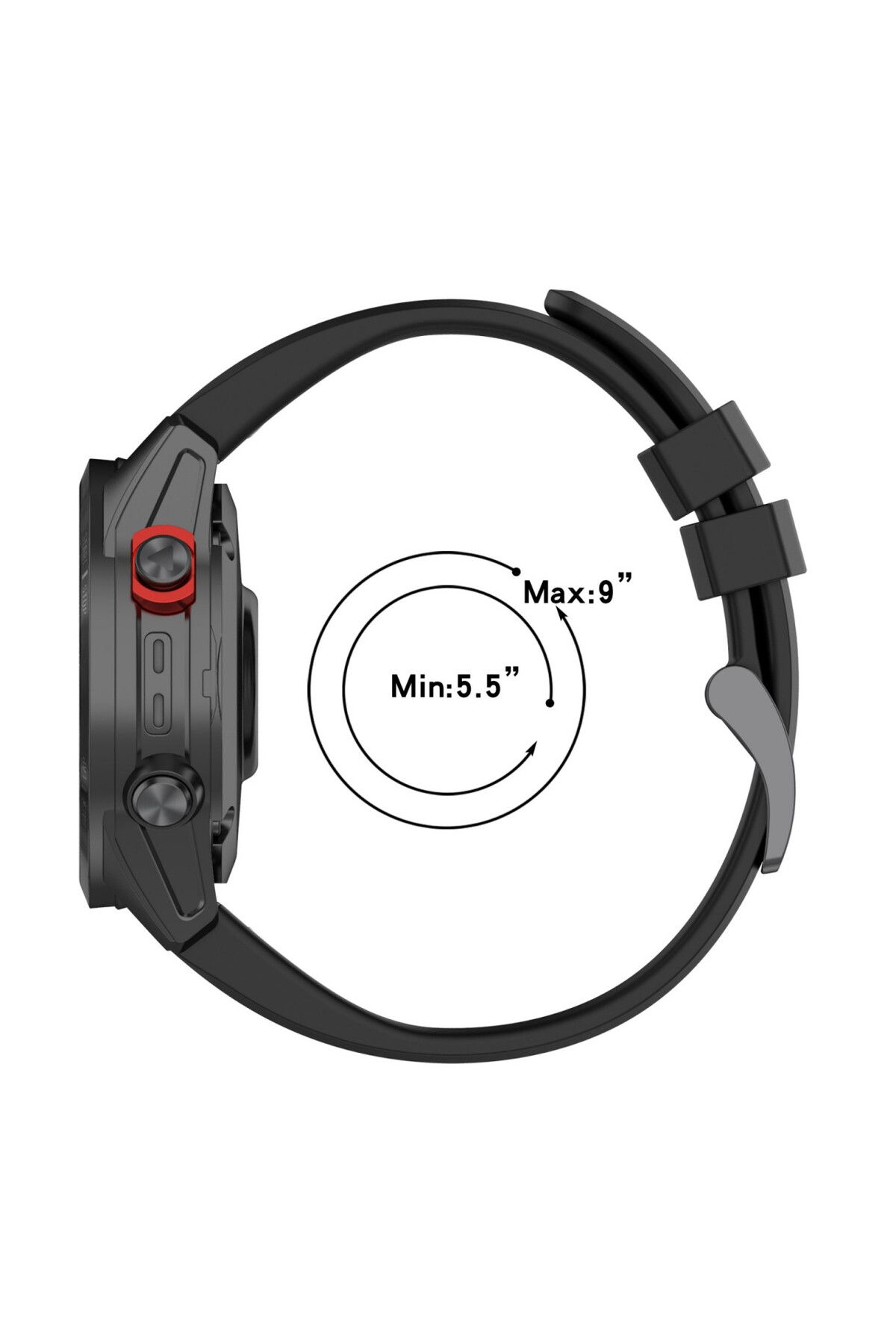 eR D L-Silicone watch strap compatible with Garmin Fenix 7, strap width 22 mm, mint green/blue, eR D L 3