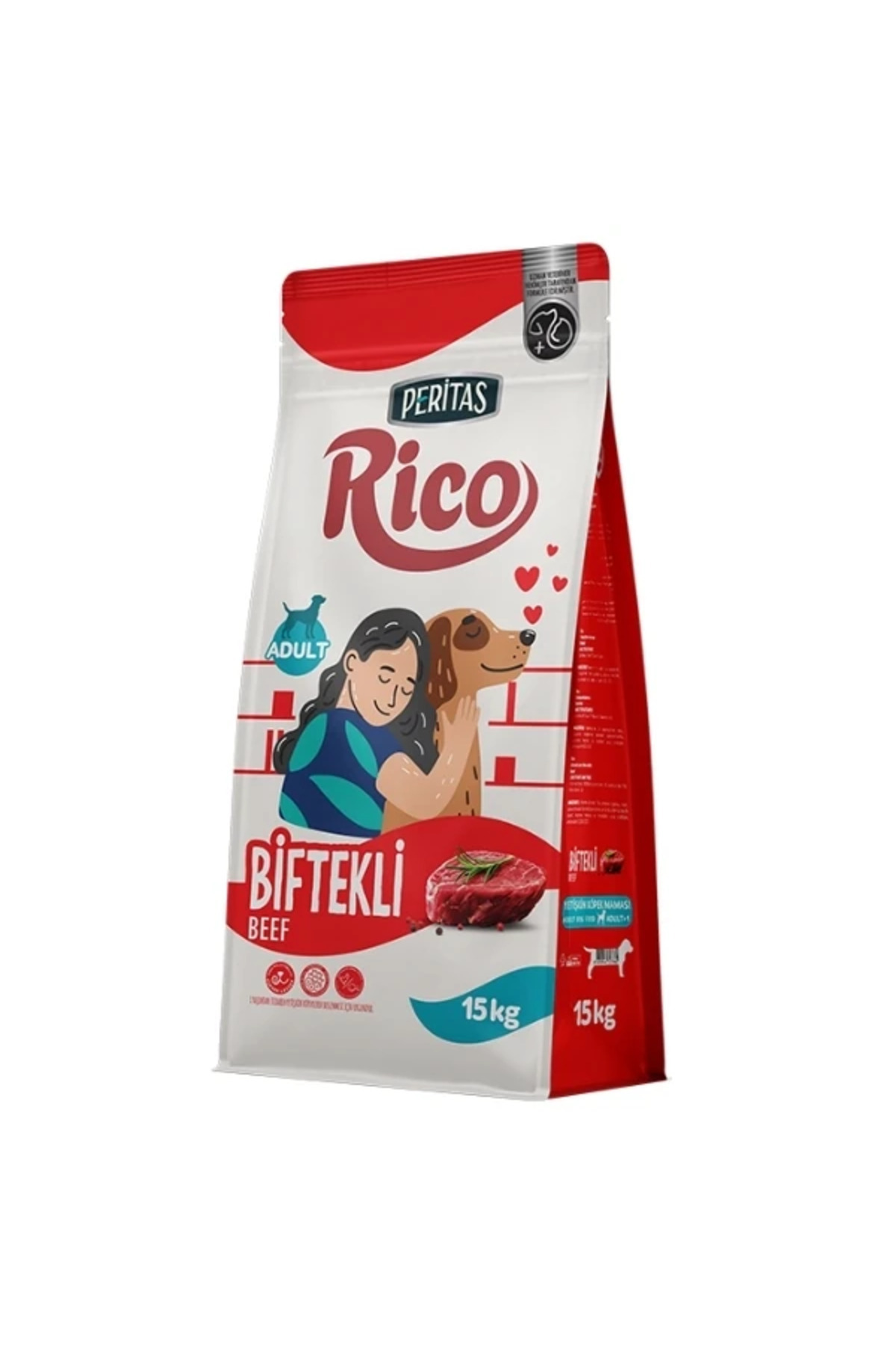 Rico Biftekli Yetişkin Köpek Maması 15 Kg