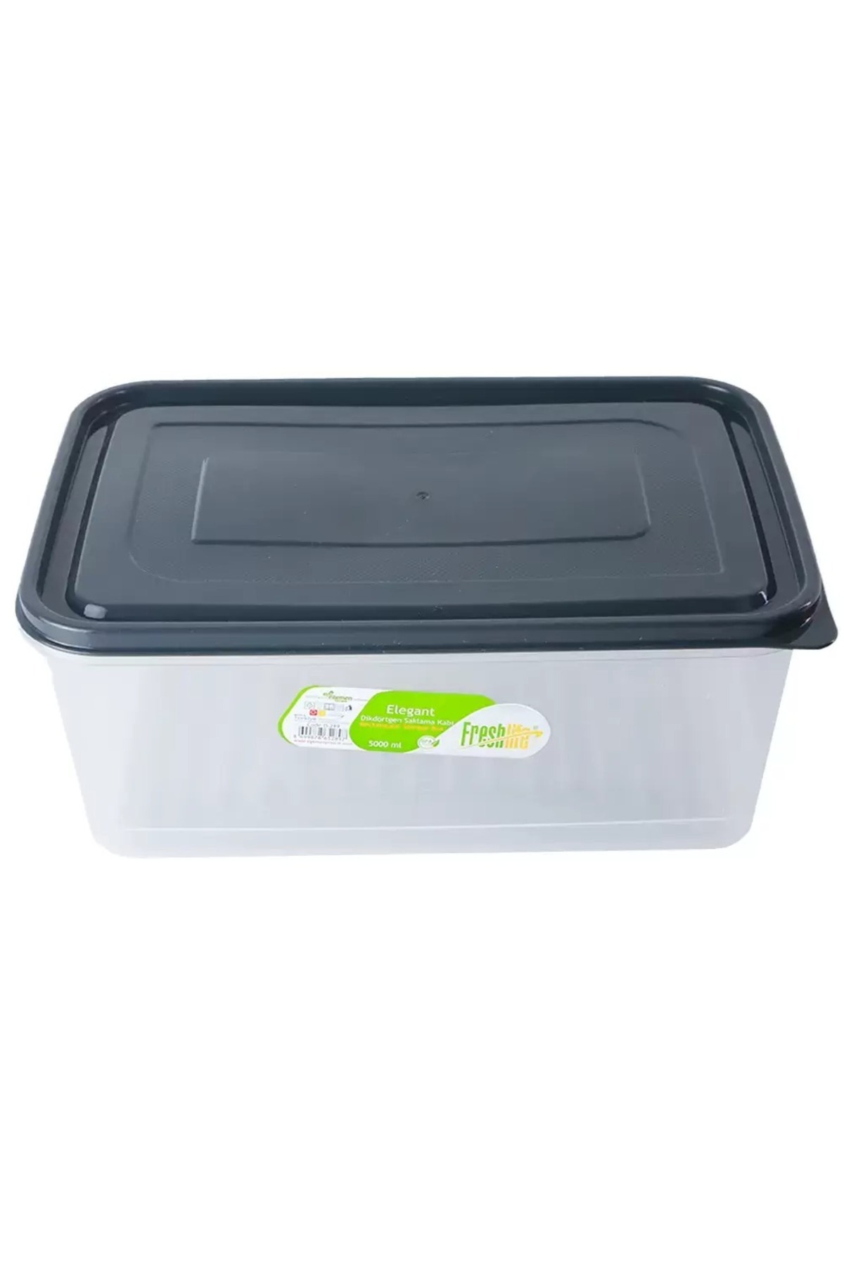 Freshlife-Elegant Rectangular Gray Storage Box & Container with Lid – 500ml Capacity 2
