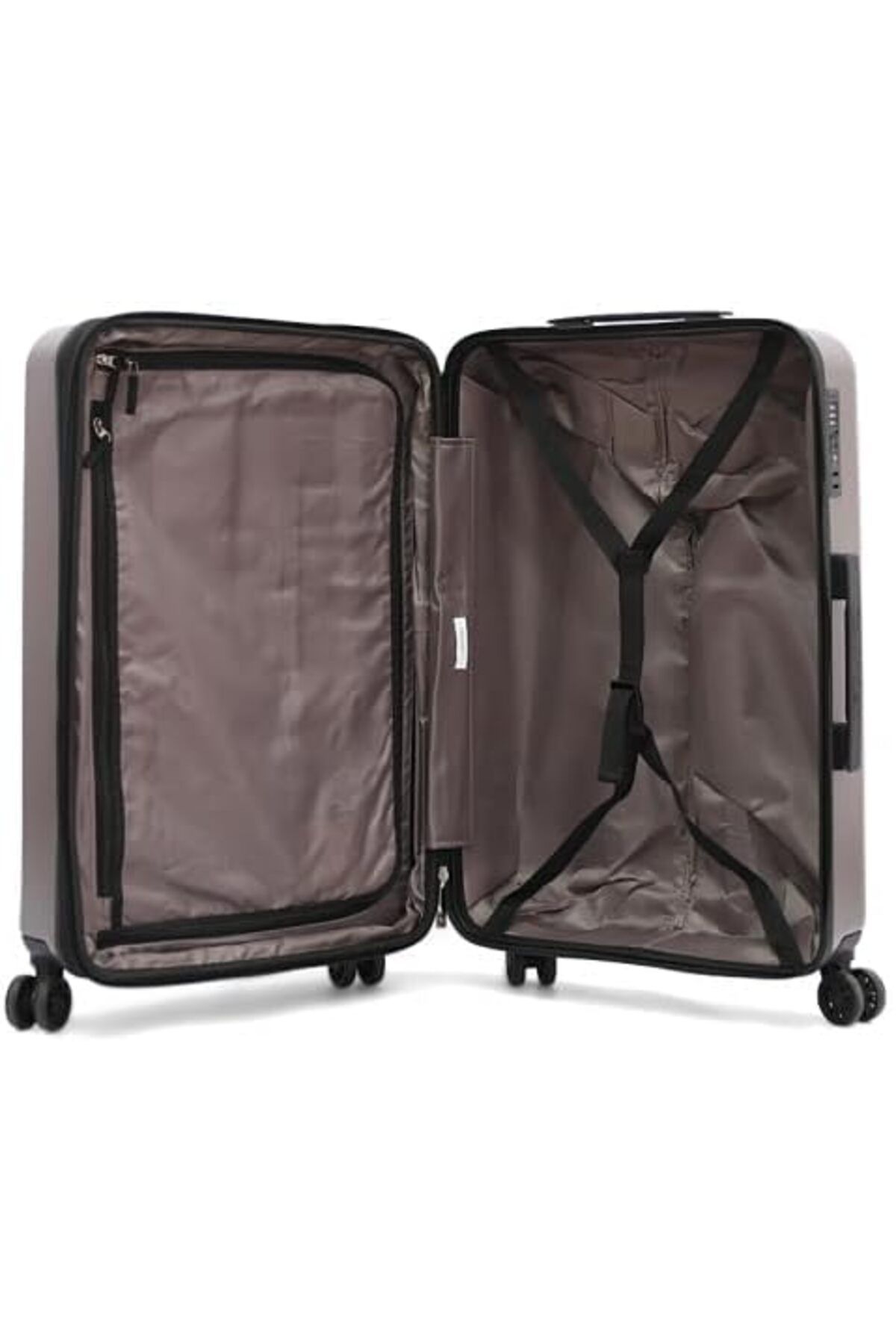 Calvin Klein-Overlay Luggage Lightweight Spinner Suitcase with TSA Lock (Shadow, Set of 3) 7