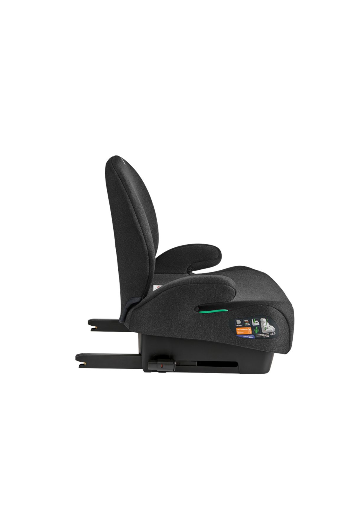 Kikka Boo-Car booster with Isofix KikkaBoo i-Boost Black Approved R129 i-Size 125-150 cm with Removable Backrest, 8