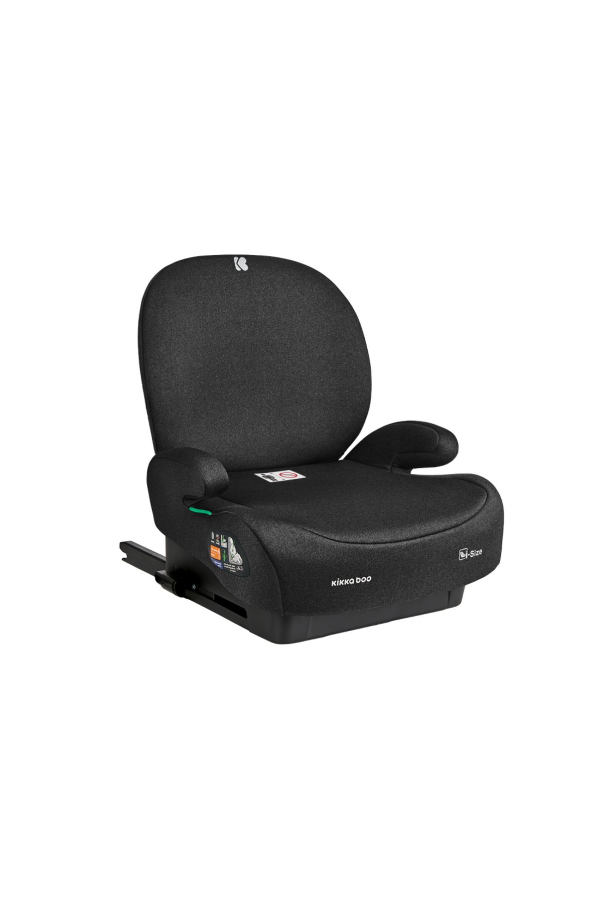 Kikka Boo-Car booster with Isofix KikkaBoo i-Boost Black Approved R129 i-Size 125-150 cm with Removable Backrest, 4