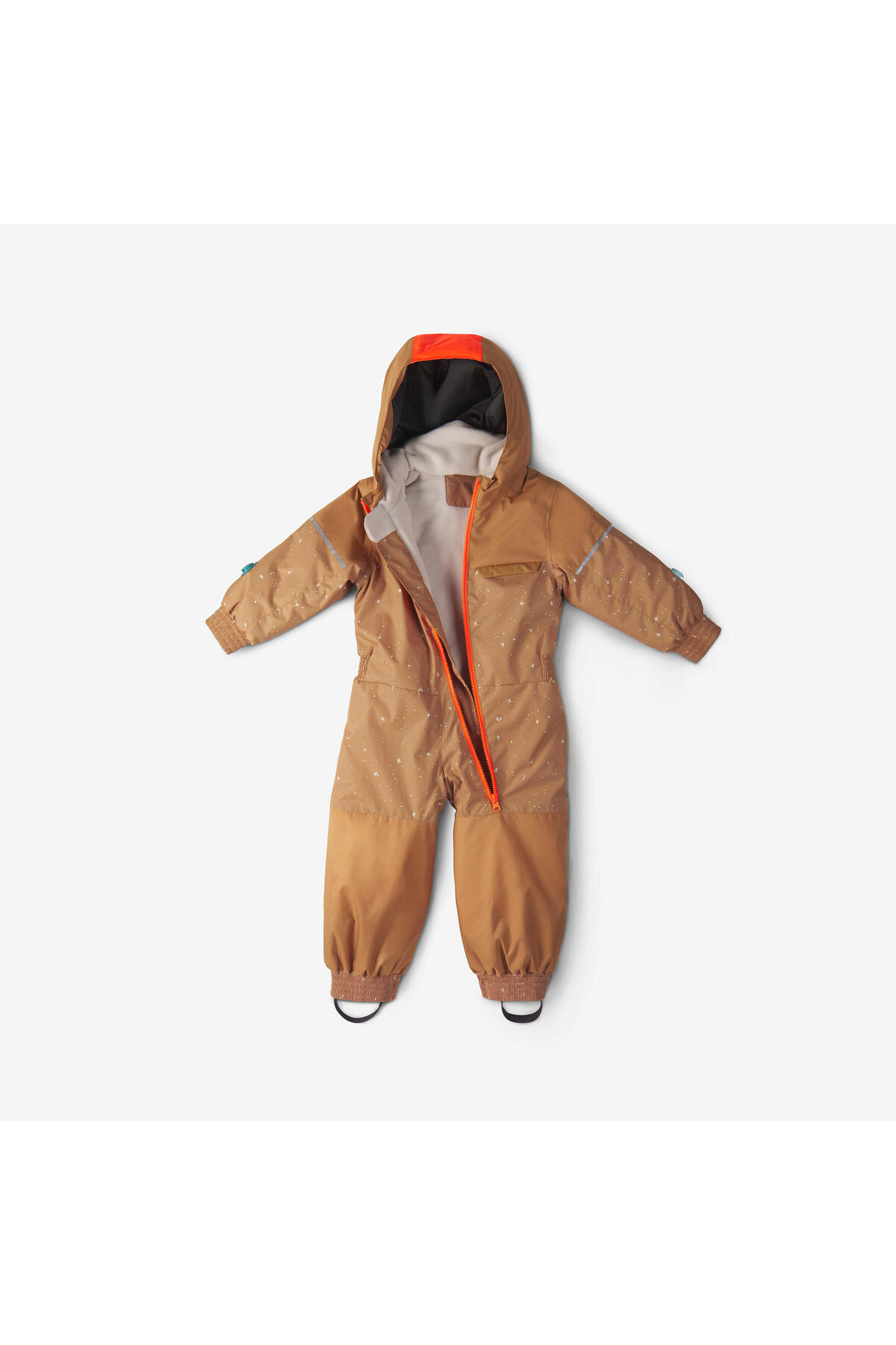 Decathlon Wedze Çocuk Kayak Tulumu - 1/5 Yaş - Kahverengi/Turuncu