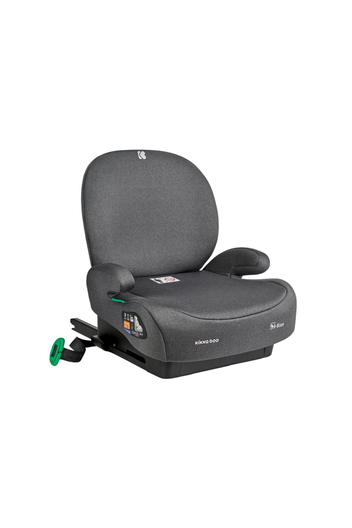 Kikka Boo-Car booster with Isofix KikkaBoo i-Boost Dark gray Approved R129 i-Size 125-150 cm with Detachable backrest 1