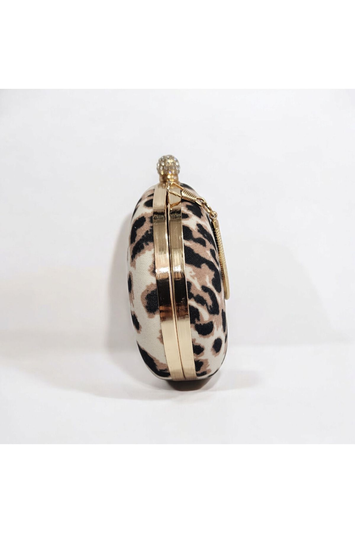 Telli Art-Elegant Evening Bag with Leopard Print - 14×22 with Chain 2