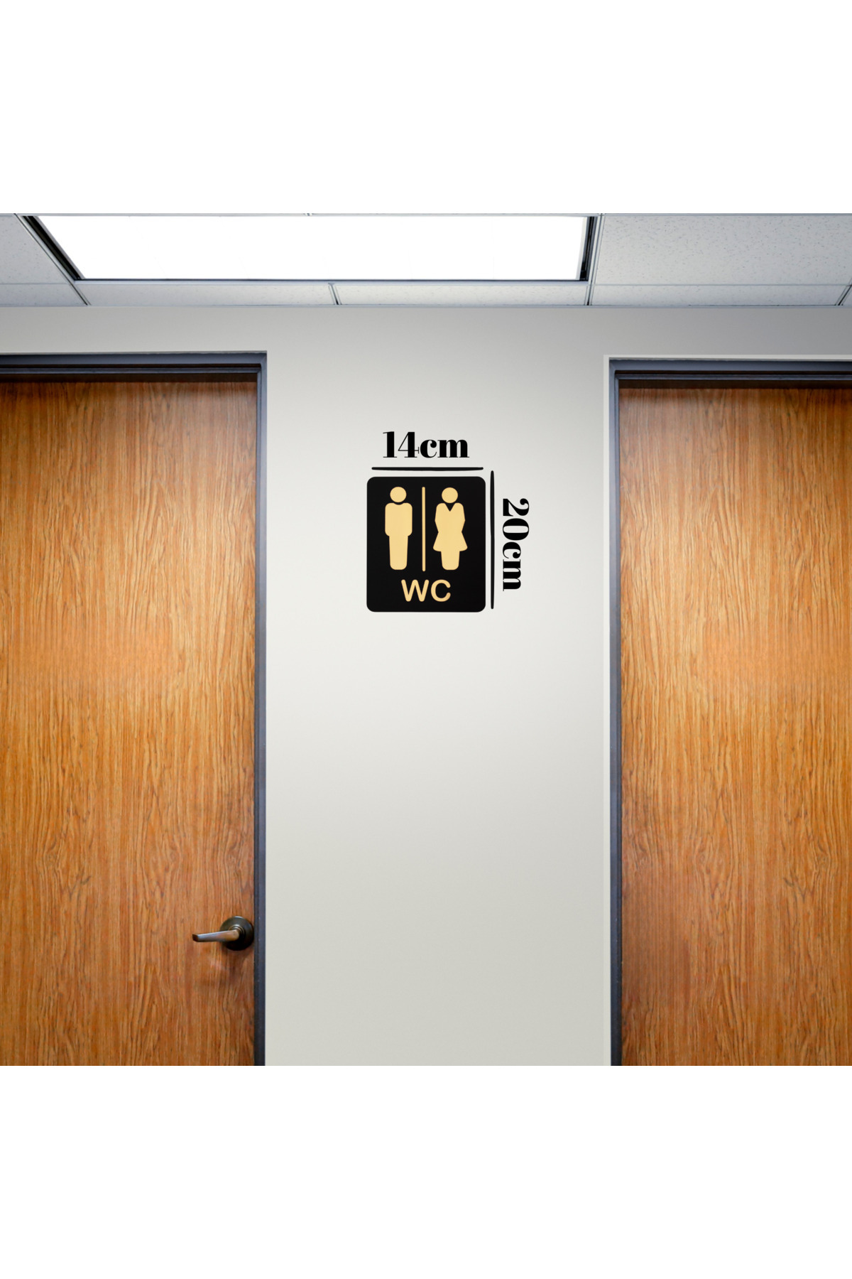 HippoDeco-Stylish and Practical Wc Sign - & Mr. Figured - Modern Design, 14X20 Cm" 1