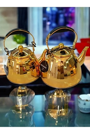 Vera Hediye Çaydanlık Set 3 +2 litre Paslanmaz Çelik Çaydanlık &ocak Üstü Isı...