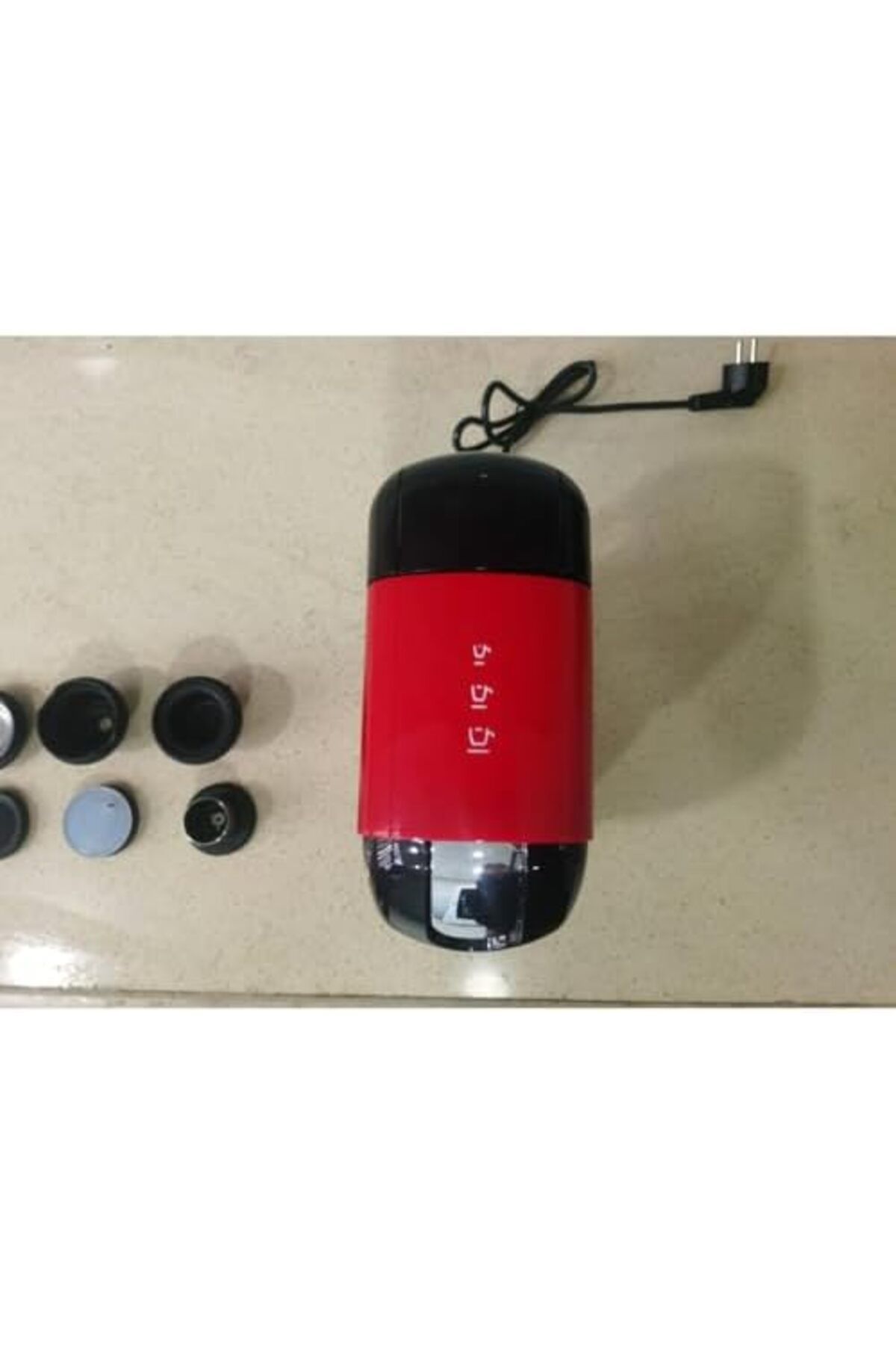 Generic-3-in-1 Espresso Coffee Machine, 20 Bar Pump, Electric Capsule Coffee Maker, Red and Black 3