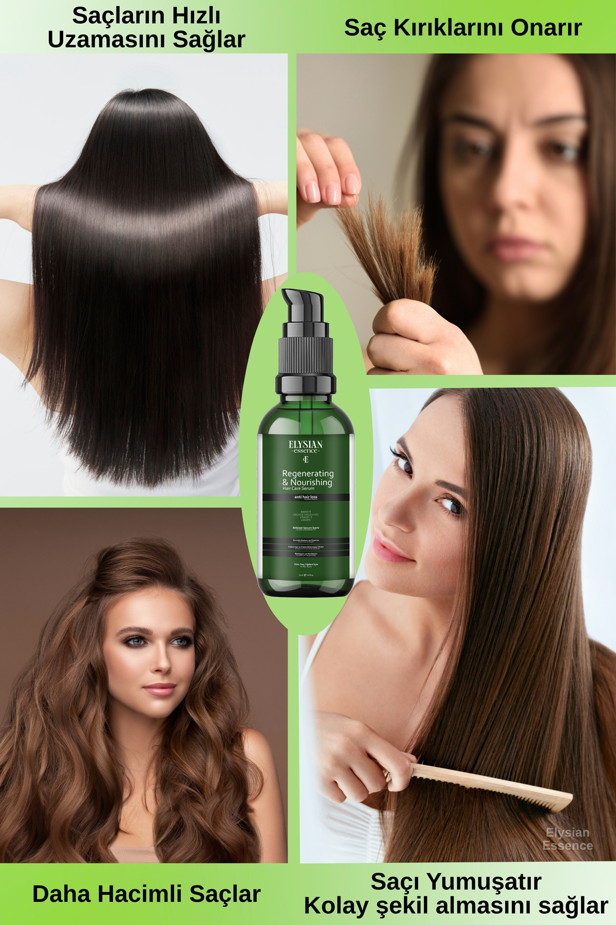 Biberiyeli Saç Serumu Hızlı Uzama Etkili ve Dökülme Karşıtı - Organik Argan Yağı, Vitamin E, Keratin — 4435 — تصویر 6 از 7