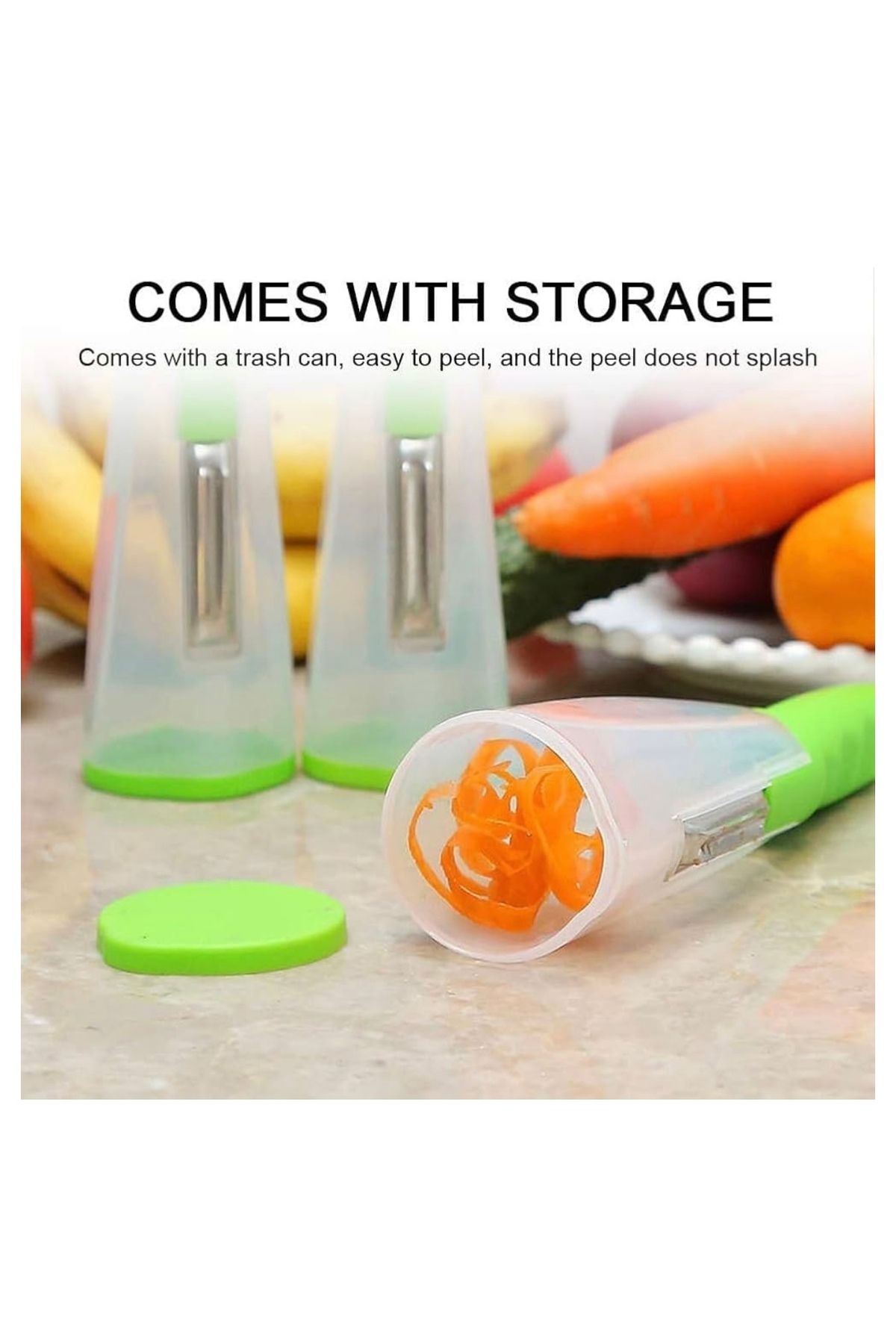 Generic-2 pieces vegetable and fruit peeler with built-in peeler container, a practical and useful kitchen tool. 3
