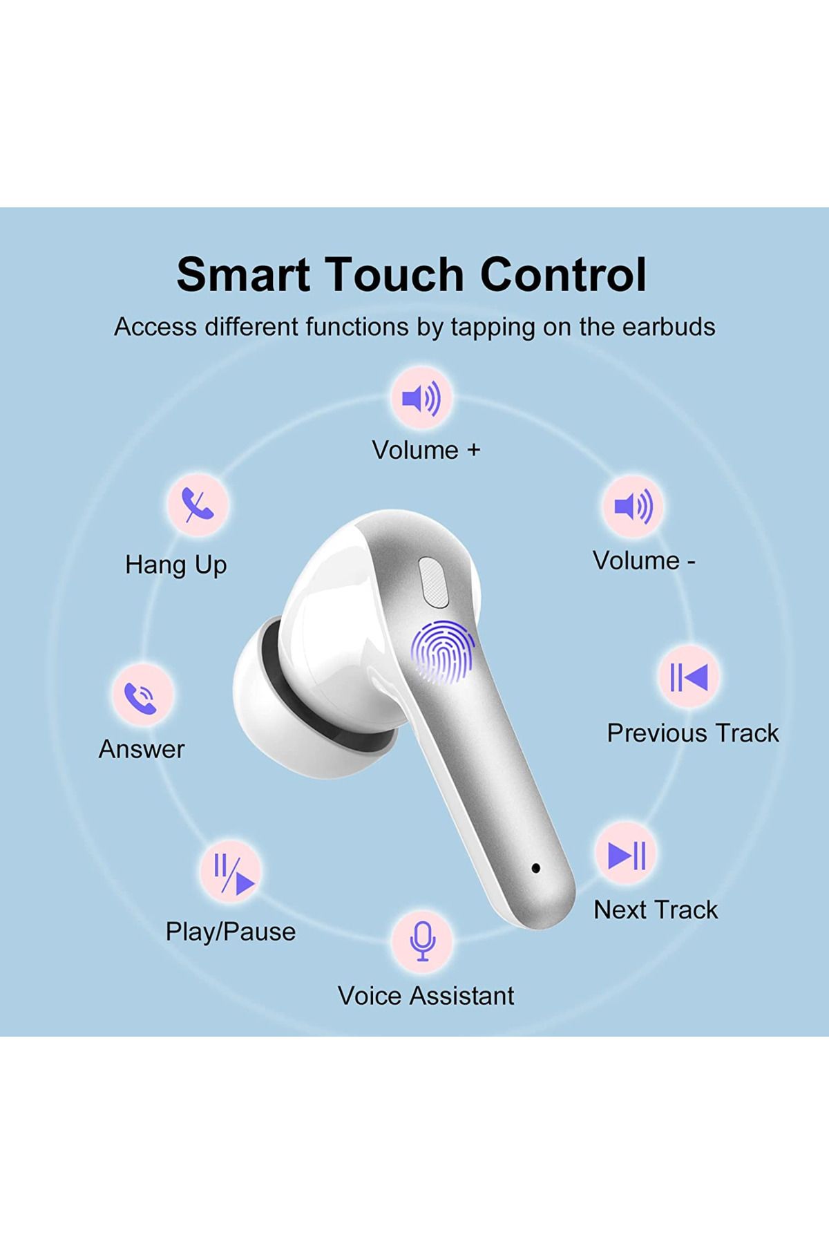 Smart Vibe-ViBE™ MOOD-X08 - Casti Wireless Active Noise Cancelling, Bluetooth 5.3, Autonomie 60h, Dark Grey 5