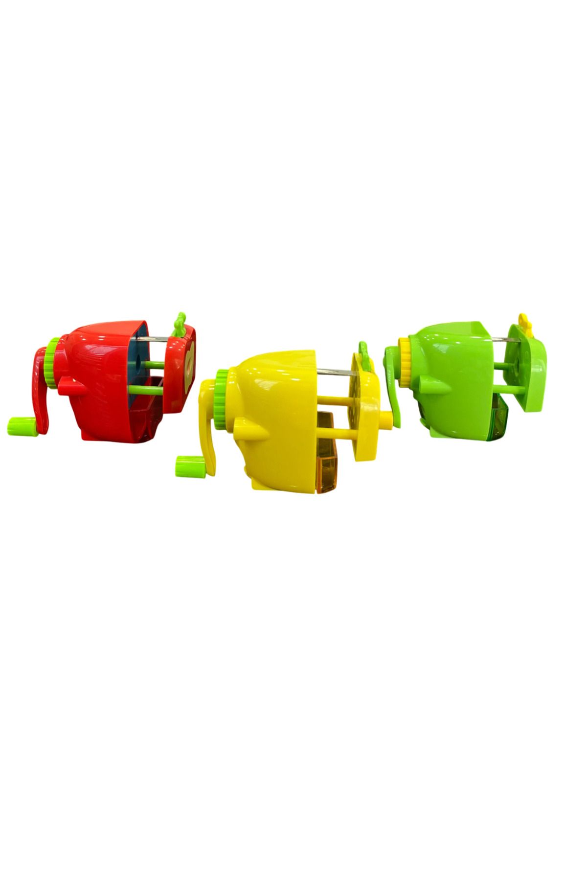 Brons-Apple Patterned Table Top Mini Arm Pencil Sharpener 4