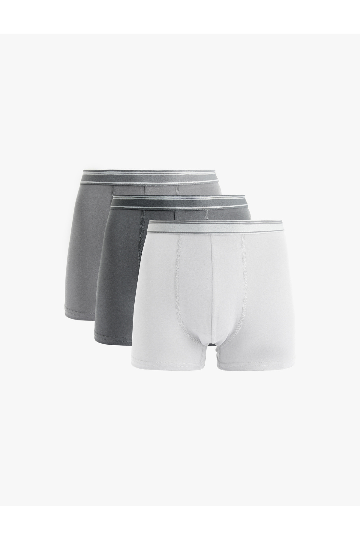 ست باکسر 3 تکه الاستیک راه راه پایه پنبه ای Koton