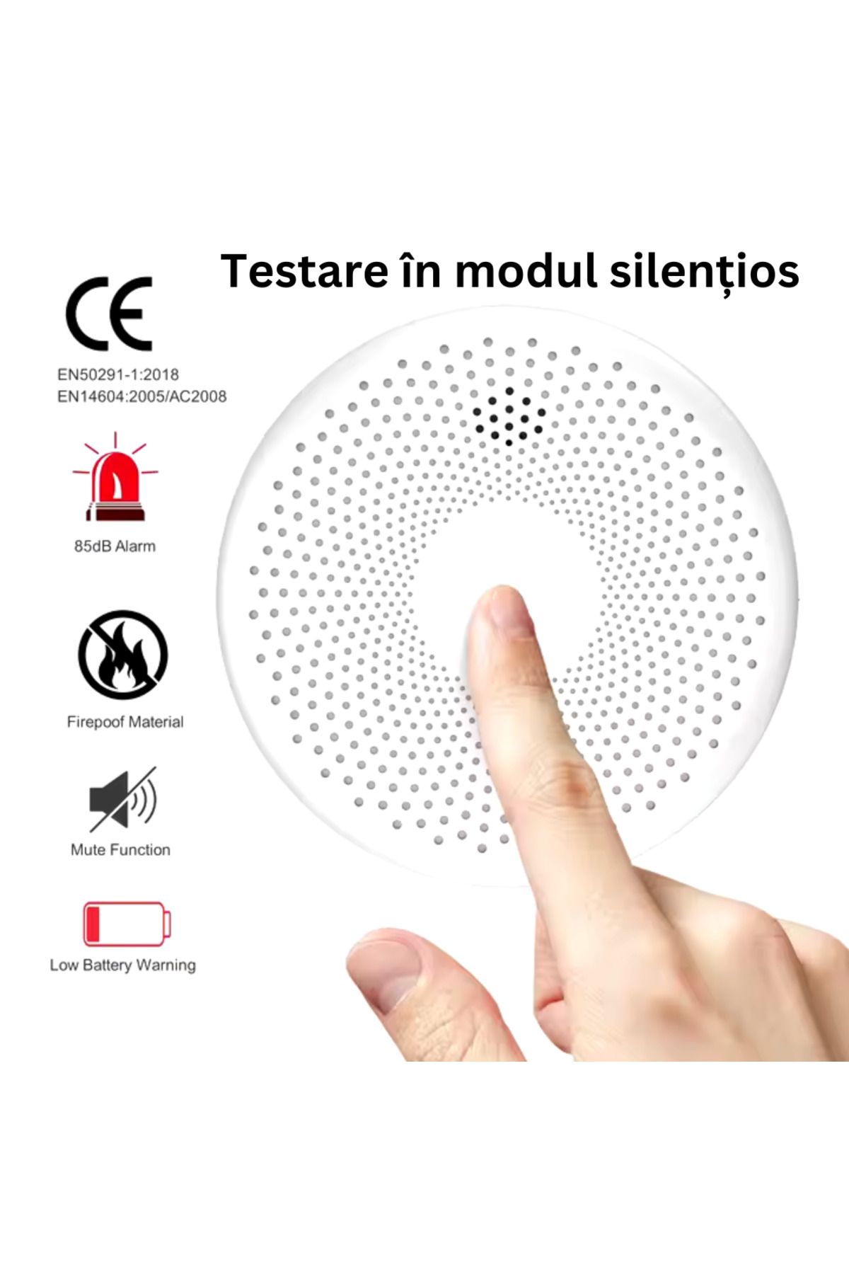 D&K WONDER-Smart 2in1 Smoke & Carbon Monoxide Detector WiFi, Smart Life/Tuya, 85dB Alarm, 10 Year Battery 5