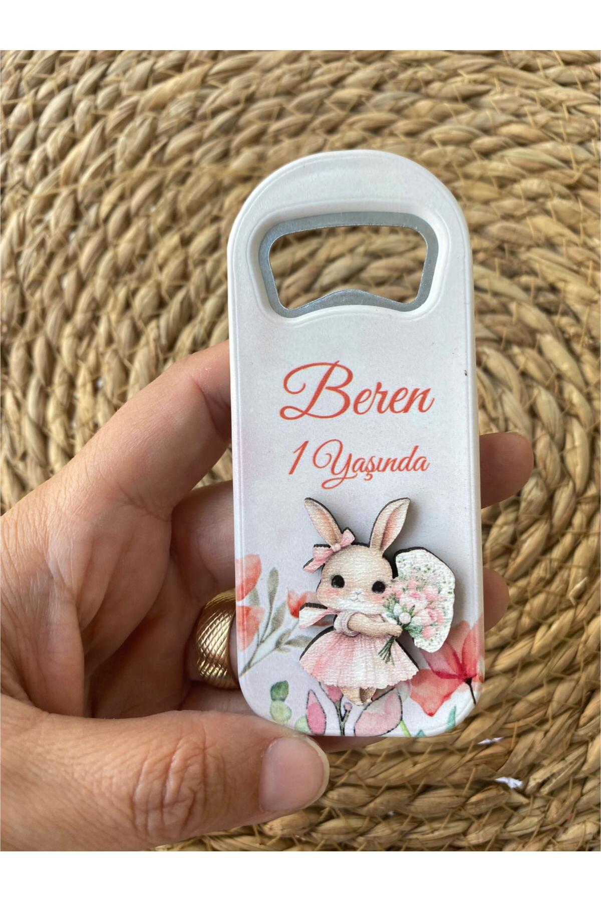 FORONEUS Tavşan Temalı Kız Bebek Açacak Magnet 20'li Paket fotoğrafı 4 (önizleme)