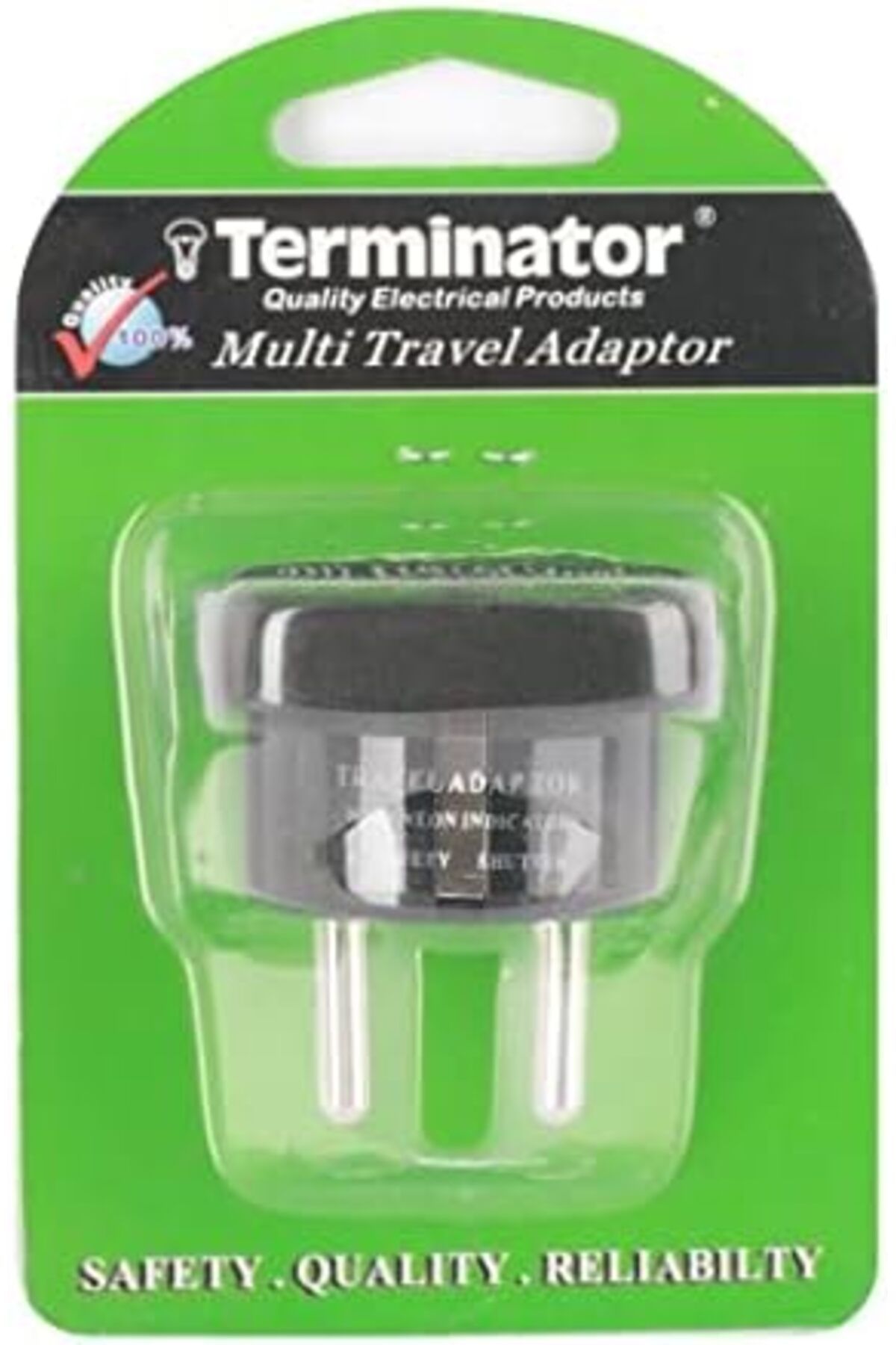 Terminatör-Terminator Multi Traveler Adapter With Shutter & Indicator (EU to Universal) Model No. TL-15B 2