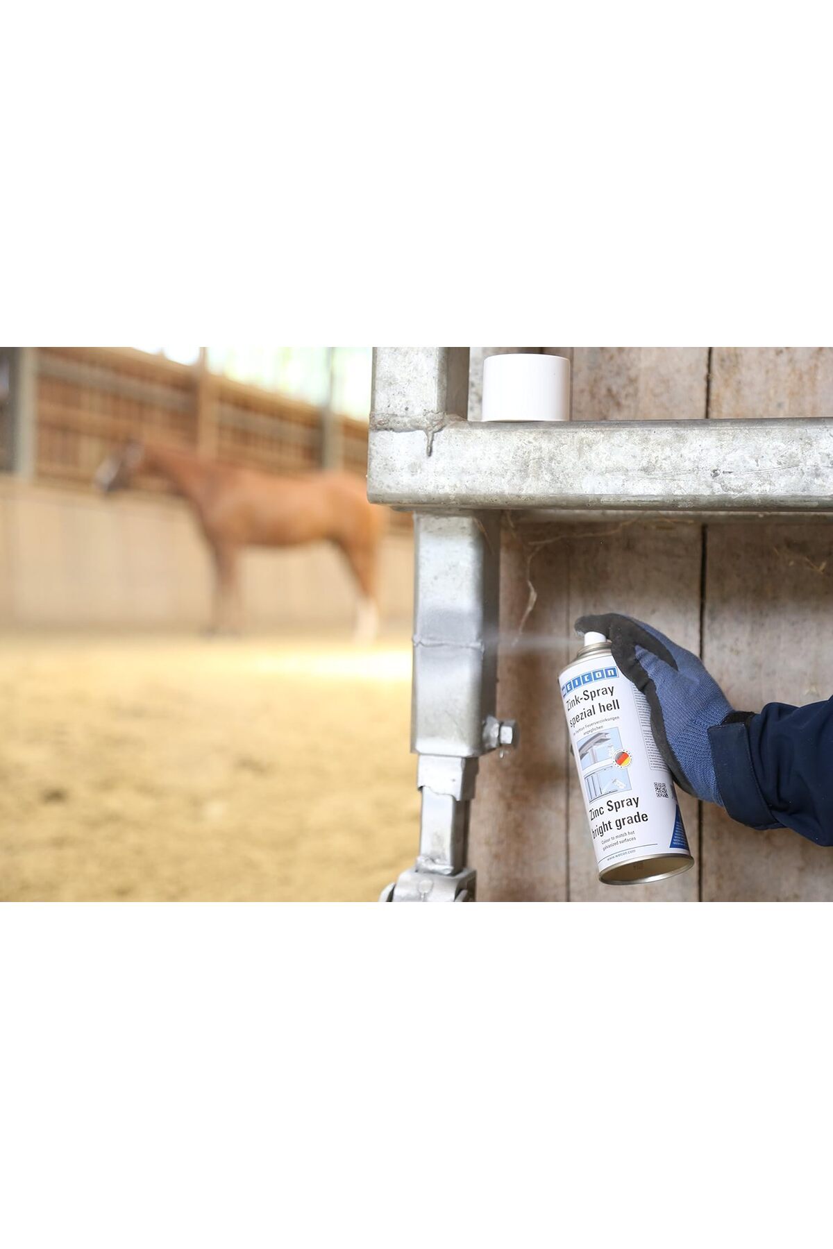 Weicon-Zinc Spray Bright Grade 400 ML Rust Protection, Heat-Resistant And Suitable As A Primer For M 3