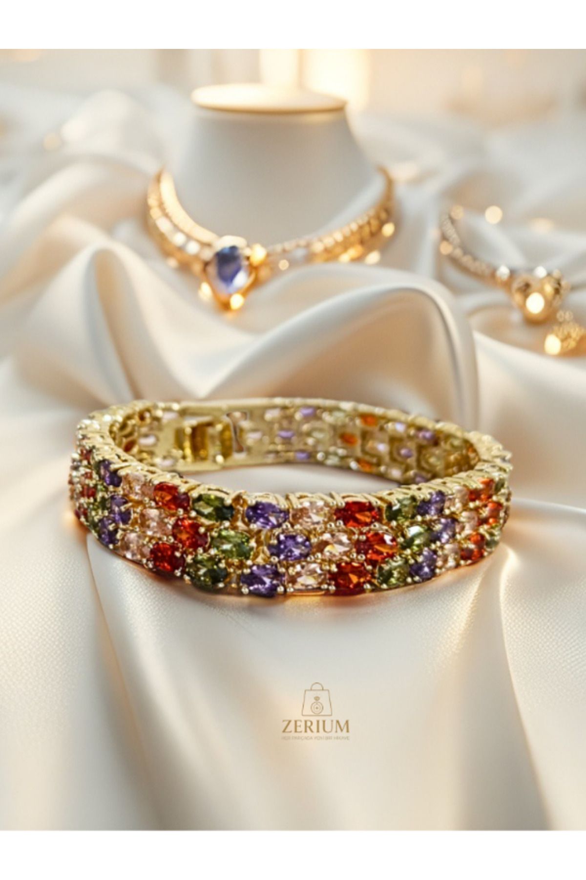 ZERİUM-Stylish and Elegant Vip Model Colorful Bracelet 5