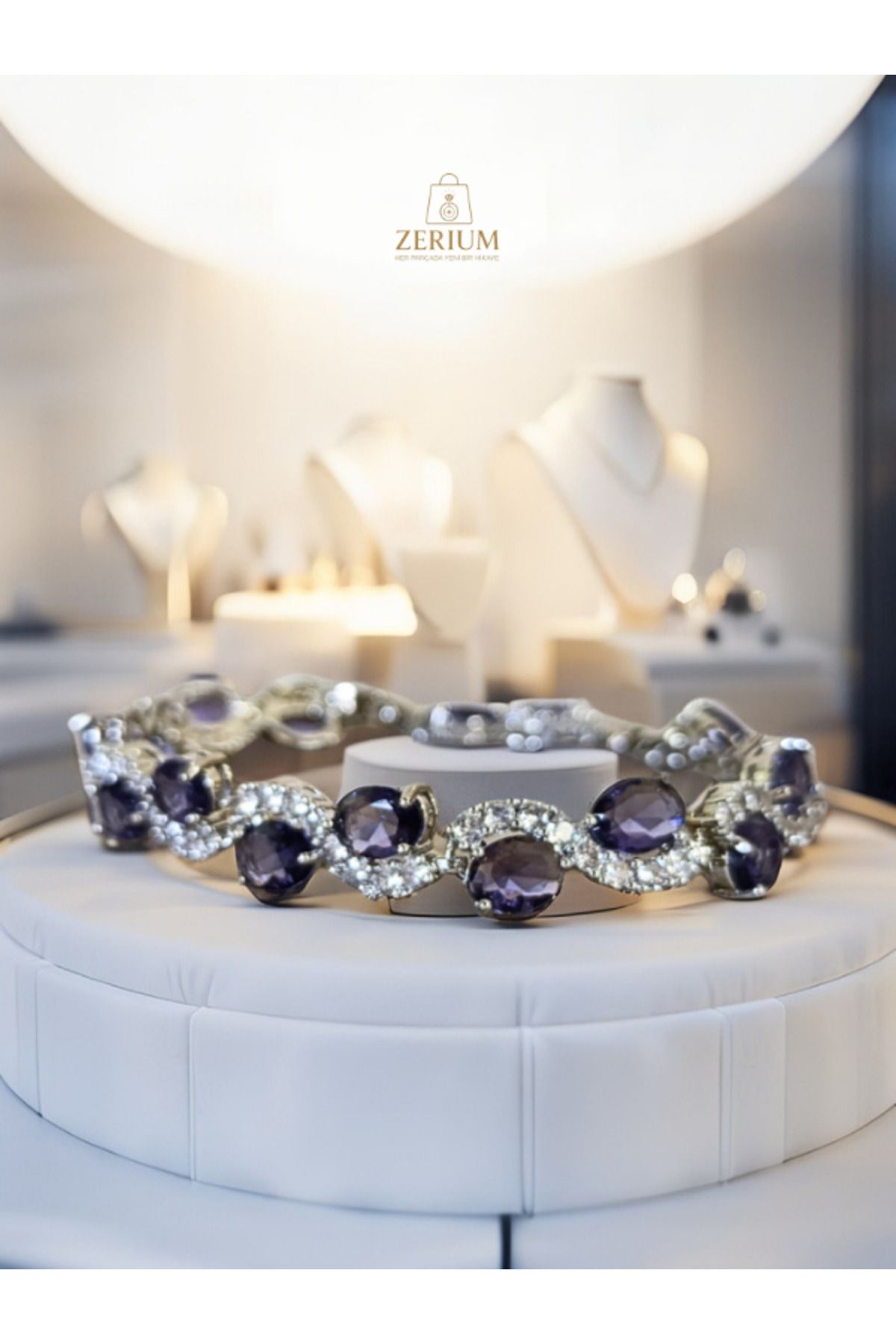 ZERİUM-Stylish and Elegant Vip Cluster Bracelet 7