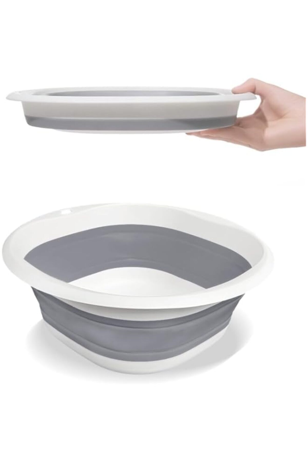 Generic-Collapsible Wash Basin, Plastic+TPR Buckets, Portable and Space Saving, Multi-Function Use, Large a 1